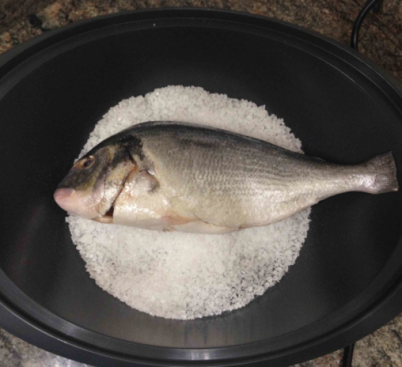 Dorada a la sal con Thermomix® 