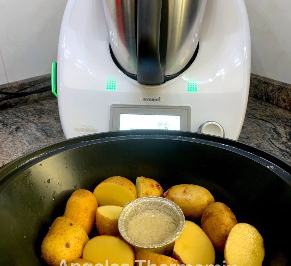 Papas y arroz al vapor con Thermomix®